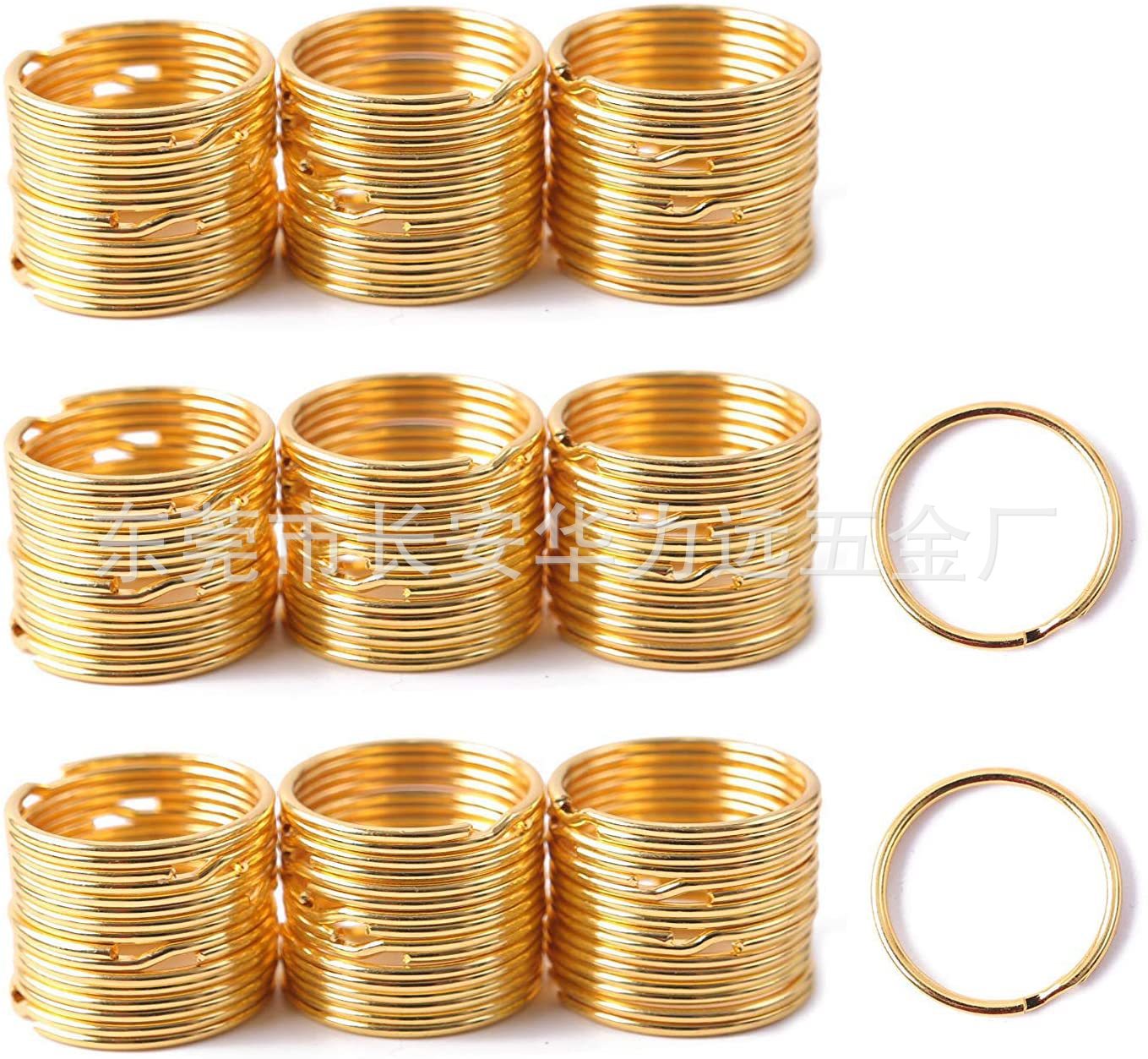 golden keychain for keys with zipper