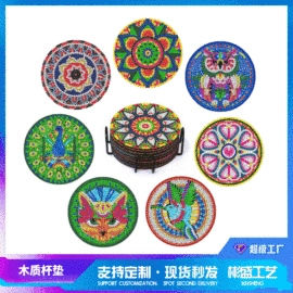 钻石画、皮画;车用水杯架;餐垫、杯垫