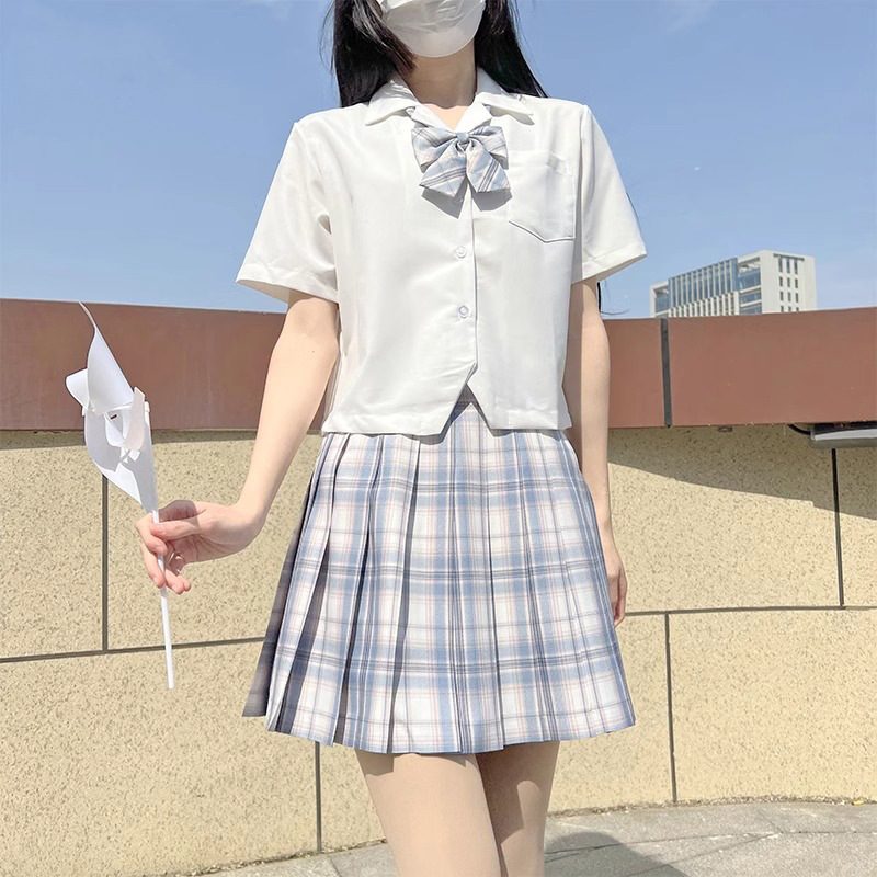 (2개) JK 주름 치마 일본 대학 스타일 오리지널 페어 스커트 소녀 스커트 주니어 고등학생 유니폼