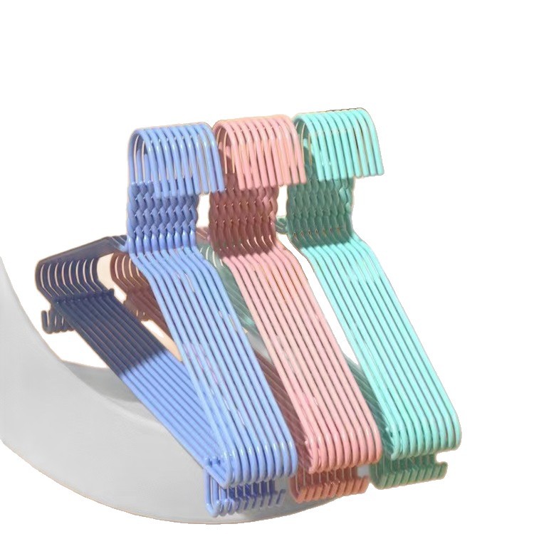 Ropa Rack soporte percha de ropa percha revestida de plástico de las mujeres antideslizante hogar sin costura engrosada percha adulto al por mayor