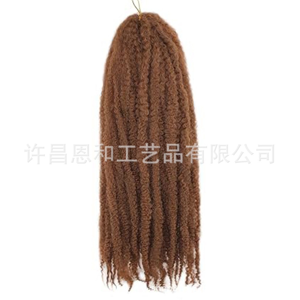 Transfronterizos Europeos y estadounidenses mano desgarrida gran orugas fibra química peluca Marley trenza Twist cabello de crochet