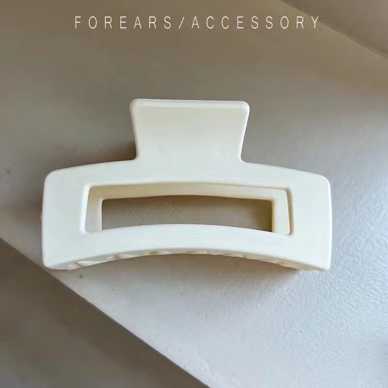 新しいヘアクリップ、大きなスクエアレターグリップ、ファッショナブルなヘアアクセサリー、卸売シャーククリップ、工場直販、幾何学的要素