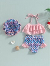T 12917 Fish Scale Halter Set Ůͯ�Ҳ���װ ����ѷ�羳ŷ����