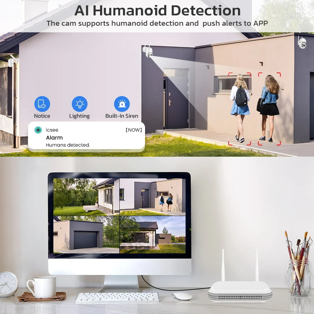 NVR Mini WiFi NVR 8CH 3MP 4CH 5MP H.265 Onvif Kablosuz Ağ Video Kaydedici