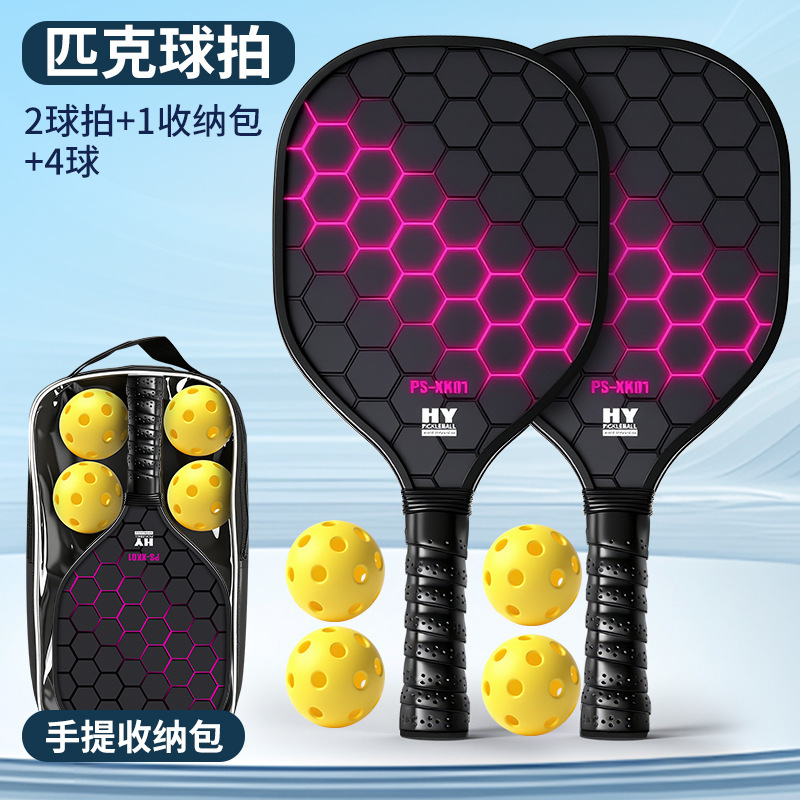 Pickleball Racket Fiberglass Pickleball Racket for Adults and Children Professional Grade Pickleball Racket Set Complete Set