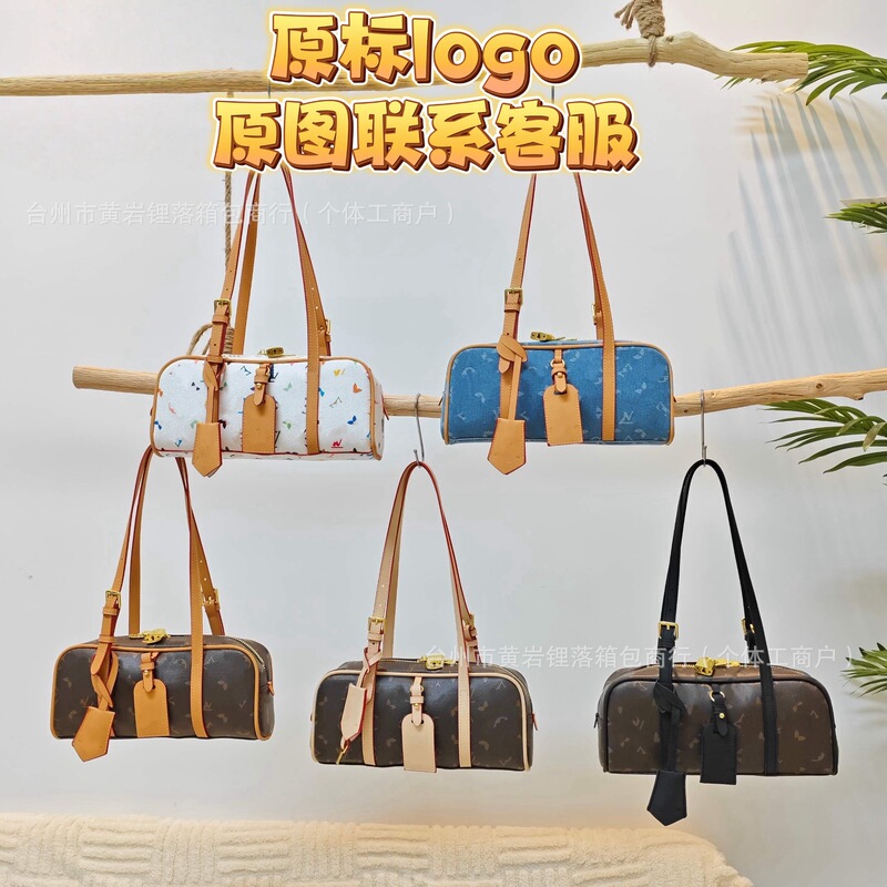2025 Autumn and Winter New Presbyopic Bowling Bag Women's Handbag Casual Fashion Shoulder Bag Cross-Border Wholesale