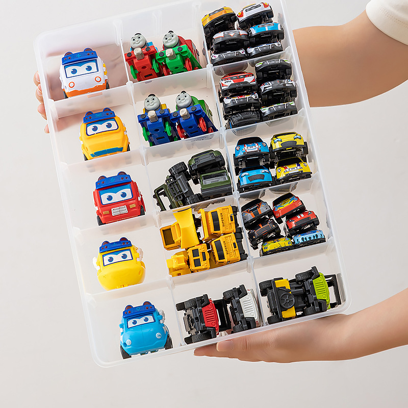Factory Direct Sales Alloy Car Large Separated Parking Lot Small Garage Toy Car Hot Wheels Thickened Storage Box