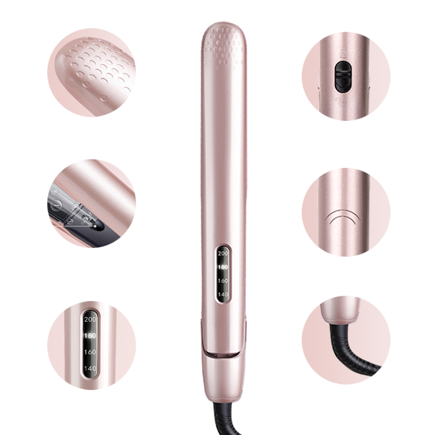 跨境货源永东直发器调温卷直两用卷发器夹板烫发器电夹板陶瓷涂层