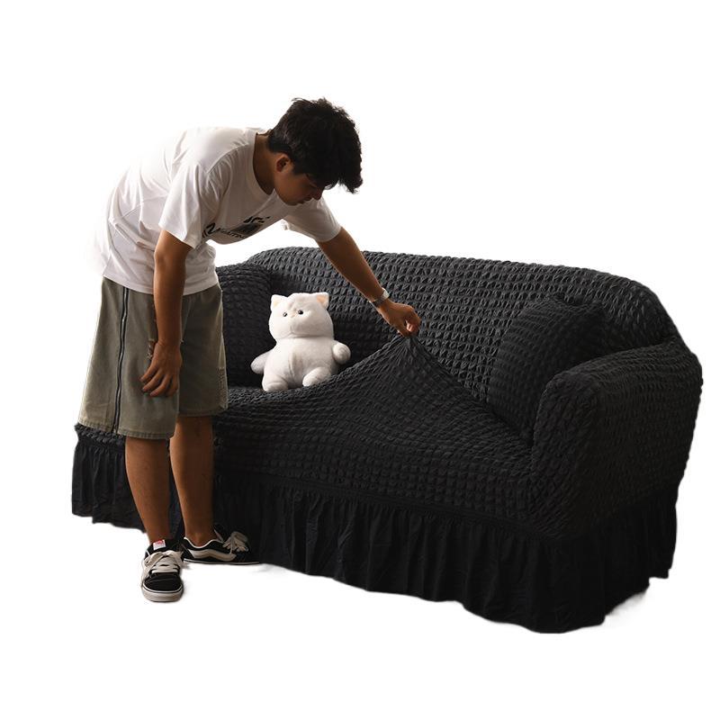 Funda de sofá de estilo europeo, todo incluido, esvástica, nueva cubierta de sofá elástica perezosa universal de cuatro estaciones, cubierta de polvo de sofá doméstico