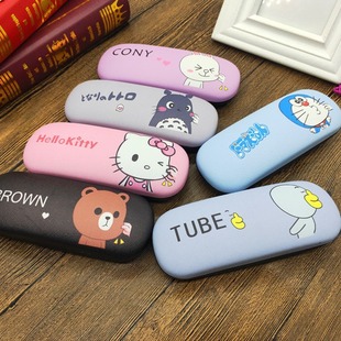 Factory wholesale large frame glasses case metal frame glasses case retro frame glasses case round frame glasses case