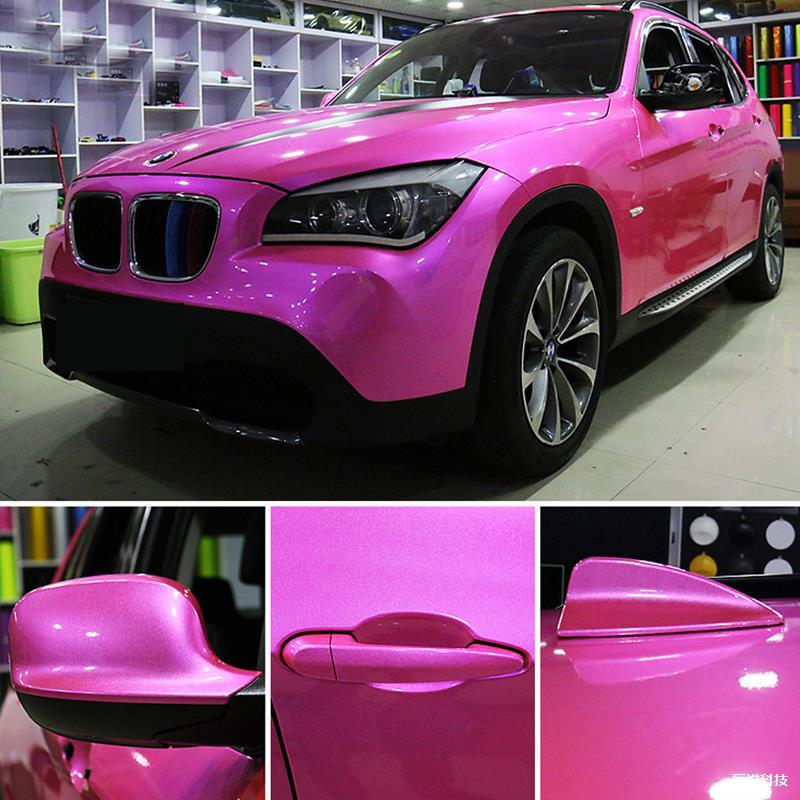 Película de cambio de color de automóvil Película de brillo de caramelo Película de aurora pequeña de metal Película de perla Película de automóvil Decoración de accesorios de motocicleta