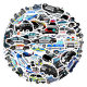 50 children's cartoon police car stickers mobile phone Cup computer decoration stickers notebook hand account waterproof stickers
