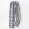 Navy blue plaid/ladies