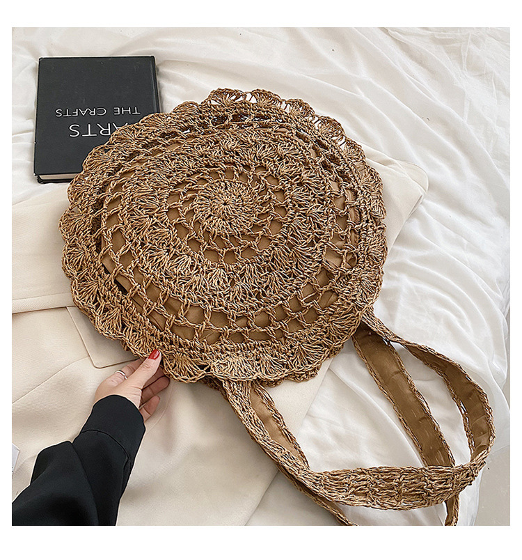 Borsa a tracolla da donna in paglia intrecciata per il mare_voghion.com