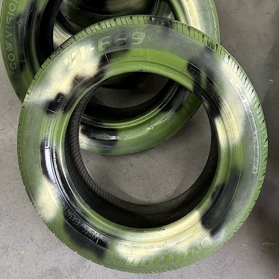 Kindergarten colorful tires, children's defense sensory training equipment, camouflage tires, outdoor real-life CS decorative tires (Non-industrial tires) - exclusive-diameter-53-55cm-green-camouflage