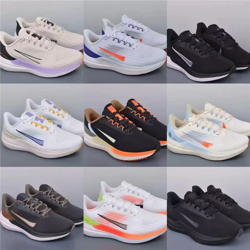 Original Nike Official Moon Landing Pegasus V9 Summer Breathable Casual Lightweight Mesh Men's and Women's Wear-Resistant Sports Running Shoes