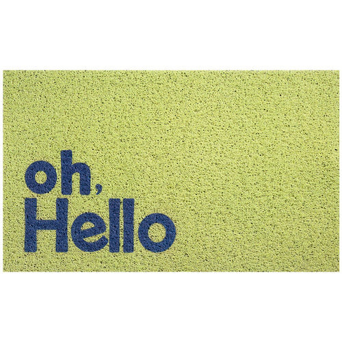 Rectangular entrance door mats Welcome to the foyer wire loop PVC anti-slip bottom back unit door rub soil carpet
