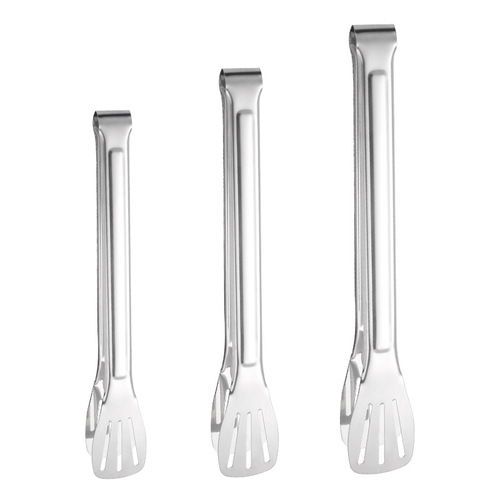 304 stainless steel food tongs with thickened barbecue tongs steak bread roast meat tongs outdoor buffet food tongs