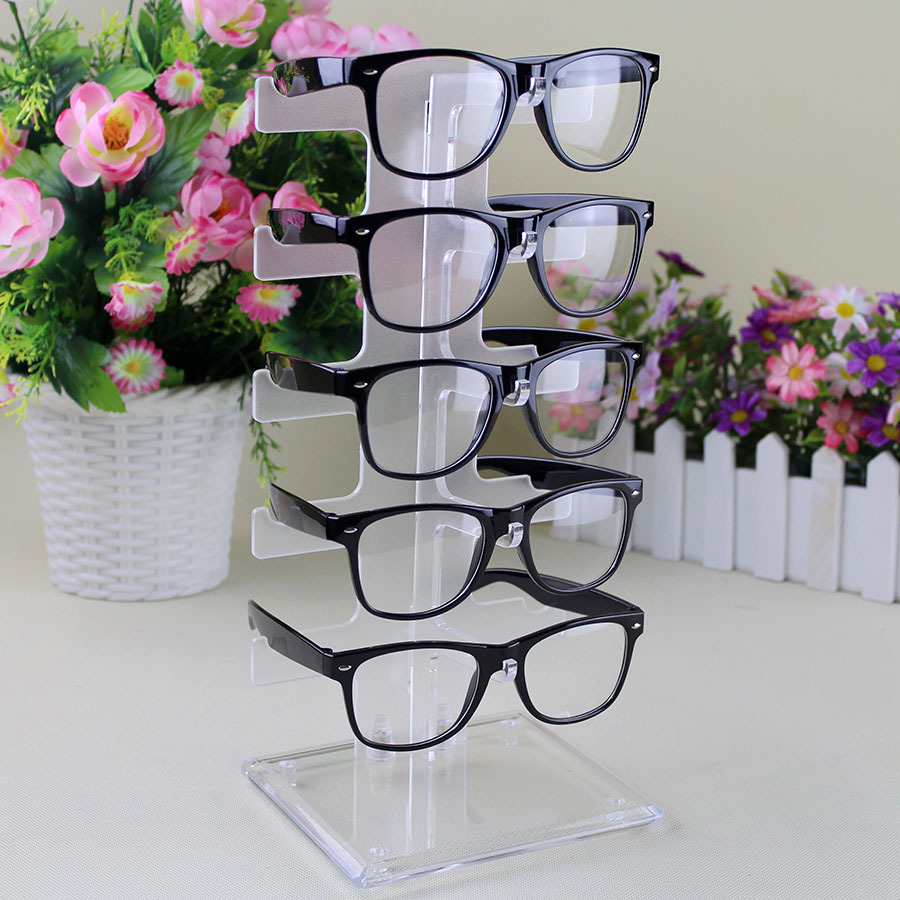 한 줄 분리형 5 쌍 안경 선글라스 전시 소품 플라스틱 안경 진열 선반 도매