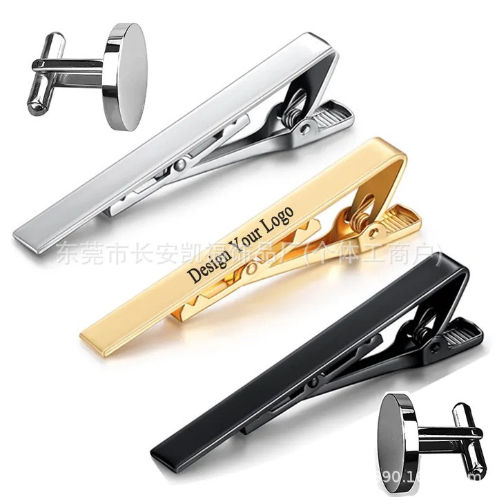 Men's Formal Silver Tie Clip, Fashionable and Simple Korean Style Metal Tie Clip, Business Professional Security Tie Clip