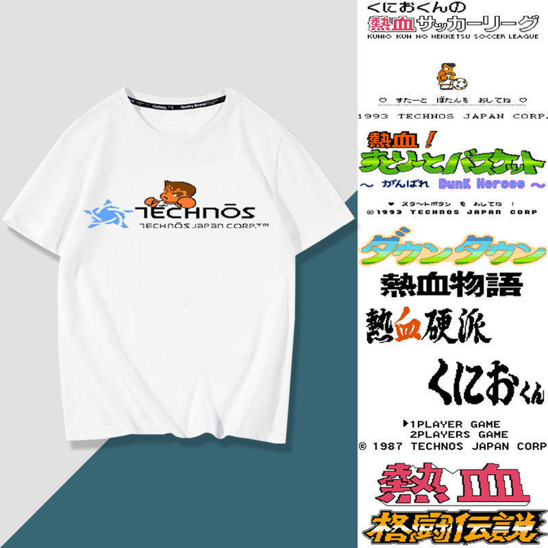 Guifu Hot-blooded Basketball Football Fighting March Story Hard-core Hockey Peripheral Short-sleeved T-shirt Clothes T-shirt Guifu Hot-blooded Basketball Football Fighting March Story Hard-core Hockey Peripheral Short-sleeved T-shirt Clothes T-shirt