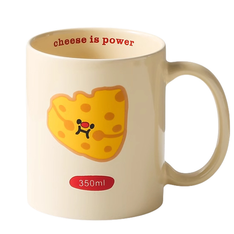 かわいいクリームチーズセラミックマグカップの親友ミルクマグカップ350ml 1個|undefined