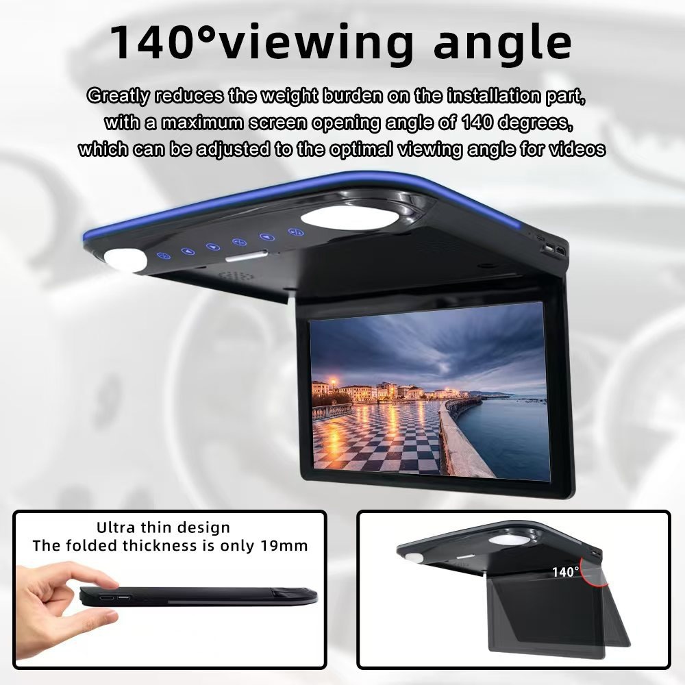 13.3inch Universal Business Vehicle and Bus In-Car Tv Monitor Ips High-Brightness Screen Mp5 Player with HDMI