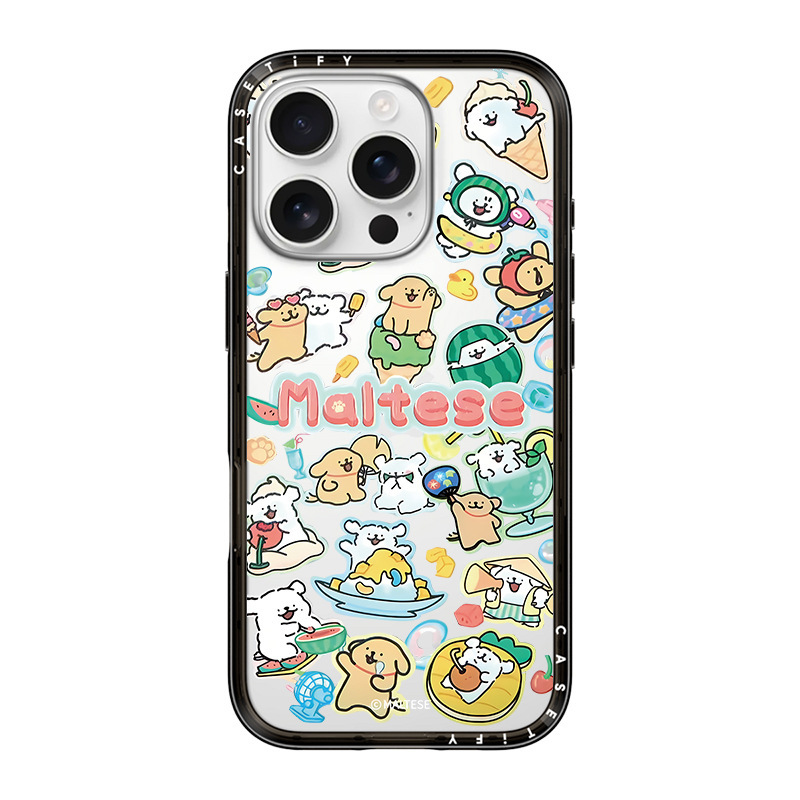 CASE 共同ブランドサマーラインパピー 16pro 携帯電話ケース軽量落下防止新ケース 14/15promax に適しています|undefined