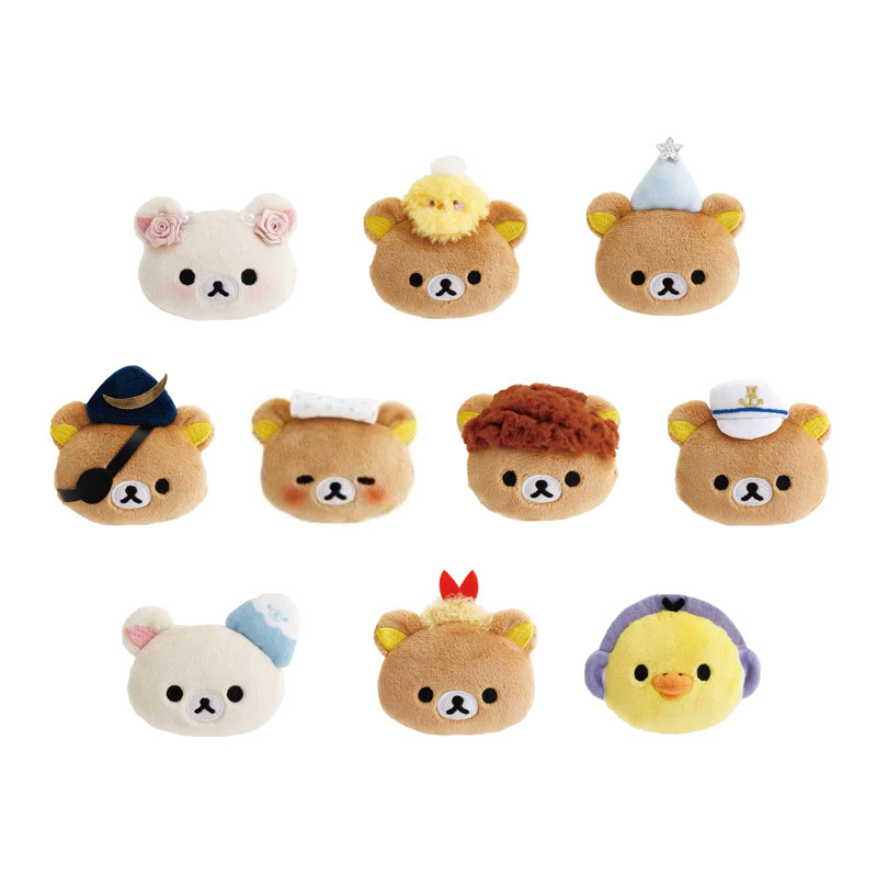Japanese-Style New Rilakkuma 20Th Anniversary Department Store Series Rilakkuma Ginza Exhibition Series Plush Brooch Pendant