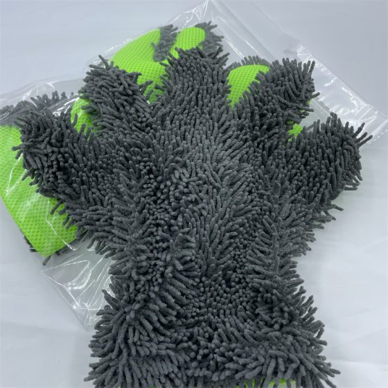 Car Wash Gloves Car Cleaning, Beauty and Curing Disposable Separate Packaging Chenille Coral Fleece Car Wash Gloves