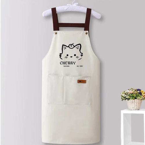 Apron Waterproof, Oilproof, Stain-Resistant Household Kitchen Cooking WaistApron for Hygiene High-Quality Dining Special Purpose Workwear