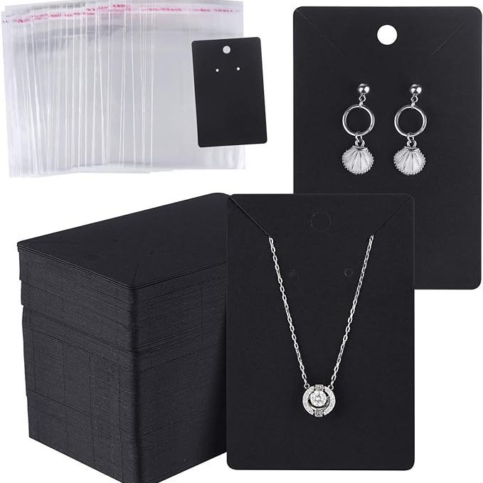 100 hojas de un paquete de tarjetas de cuero transfronterizas 6 * 9 collar en blanco tarjeta de papel joyería tarjeta de papel pendientes tarjeta de papel tarjeta de papel