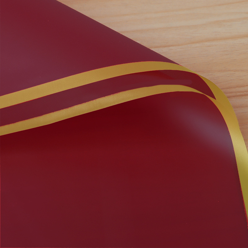 Película de gelatina de Phnom Penh asequible Papel de embalaje de ramo de plástico impermeable mate Papel de embalaje de flores de Phnom Penh simple 20 hojas