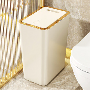 Trash Can with Lid, Household Toilet, Kitchen, Accessible Luxury, High-End Bathroom, Large Trash Can, Starting from One Piece