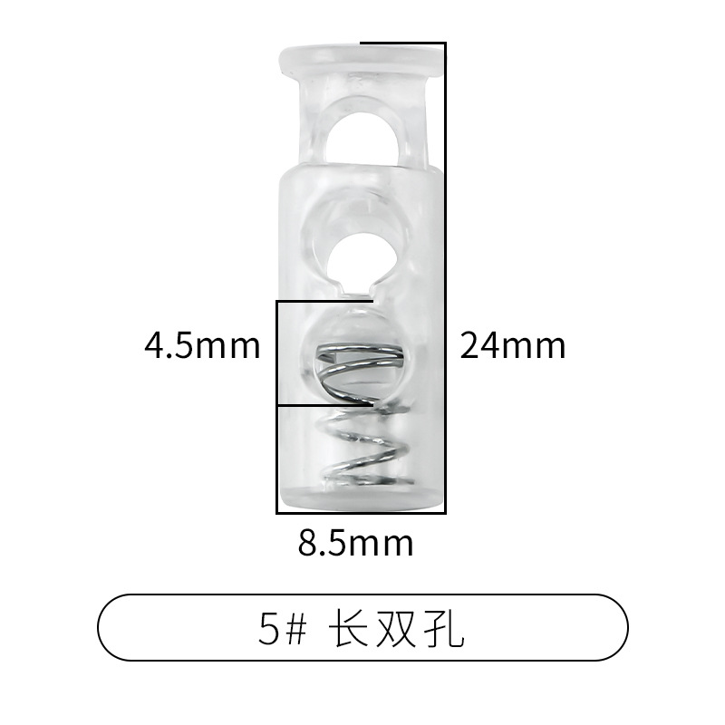 Rebecca primavera hebilla de plástico solo agujero ajuste botón campana tapa doble agujero hebilla de cuerda redonda negro cerdo hebilla de la nariz