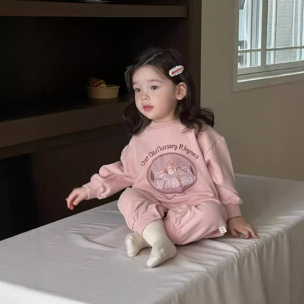 Baby color contrastante camiseta de caída de otoño 2026 bebé caída de otoño ropa infantil coreana ropa de niñas bolsa de color image 9