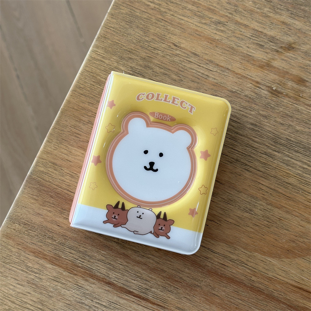 노란색 자기비하곰 3inch 카드북