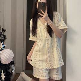 婴儿棉双短女睡衣