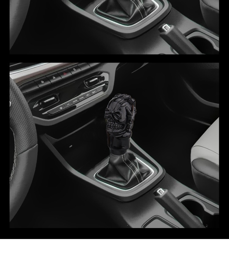 Foreign Trade Cross-Border Black Skull Gear Shift Knob Car Modification Resin Gear Lever Universal