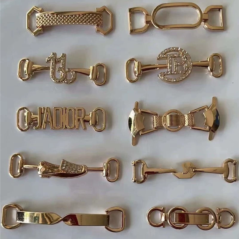 Обувь и одежда орнамент трехсекционное цепь конский титул пряжка обувь цветочный металл декоративная пряжка пояс декоративная цепь mfwj1