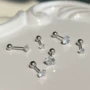 小巧简约925螺丝耳钉