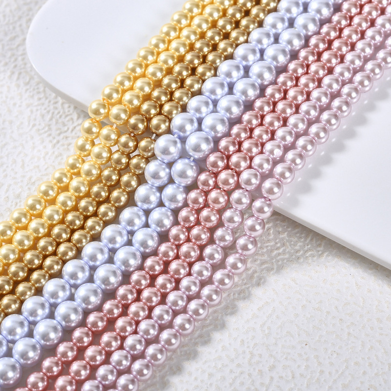 Cotton Thread Imitation Swarovski Pearls 650 High-Quality Shell Beads Glass Beads Necklace Handmade DIY Through-Hole Beading Jewelry Accessories Cotton Thread Imitation Swarovski Pearls 650 High-Quality Shell Beads Glass Beads Necklace Handmade DIY Through-Hole Beading Jewelry Accessories
