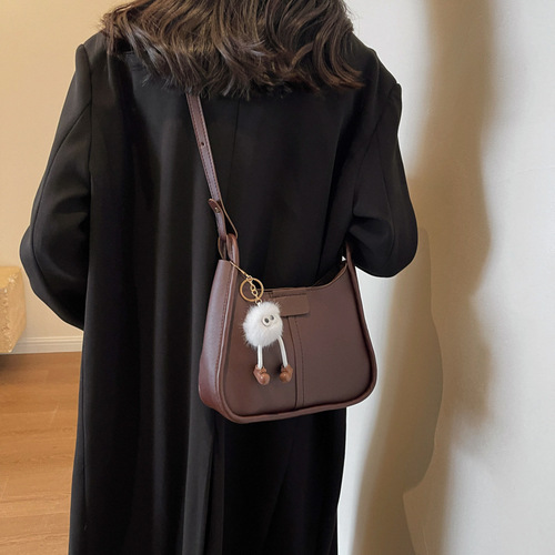 Casual Fashion Shoulder Bag Women's Winter New Trendy Simple Casual Shoulder Underarm Bag Large Capacity Tote Bag