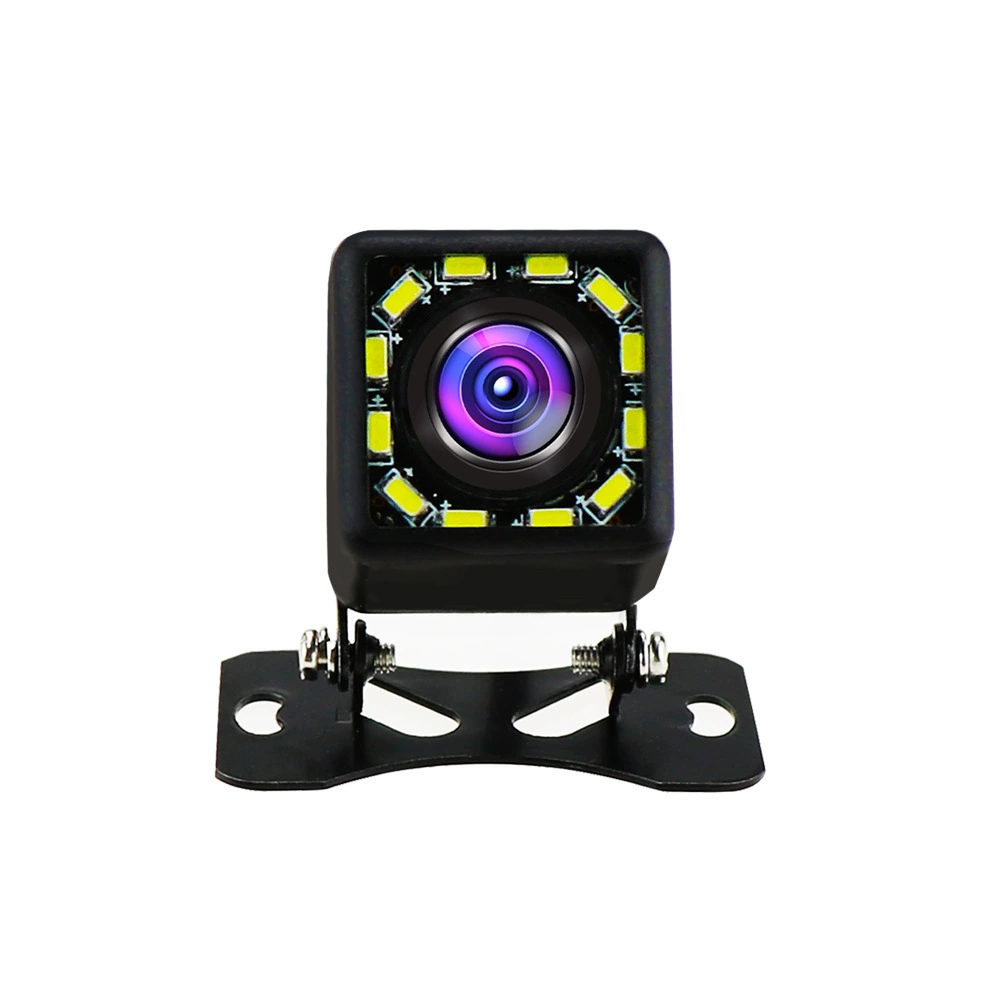 Камера с 12 светодиодами, HD камера с LED-подсветкой для ночного видения, обзор для установки в автомобиль