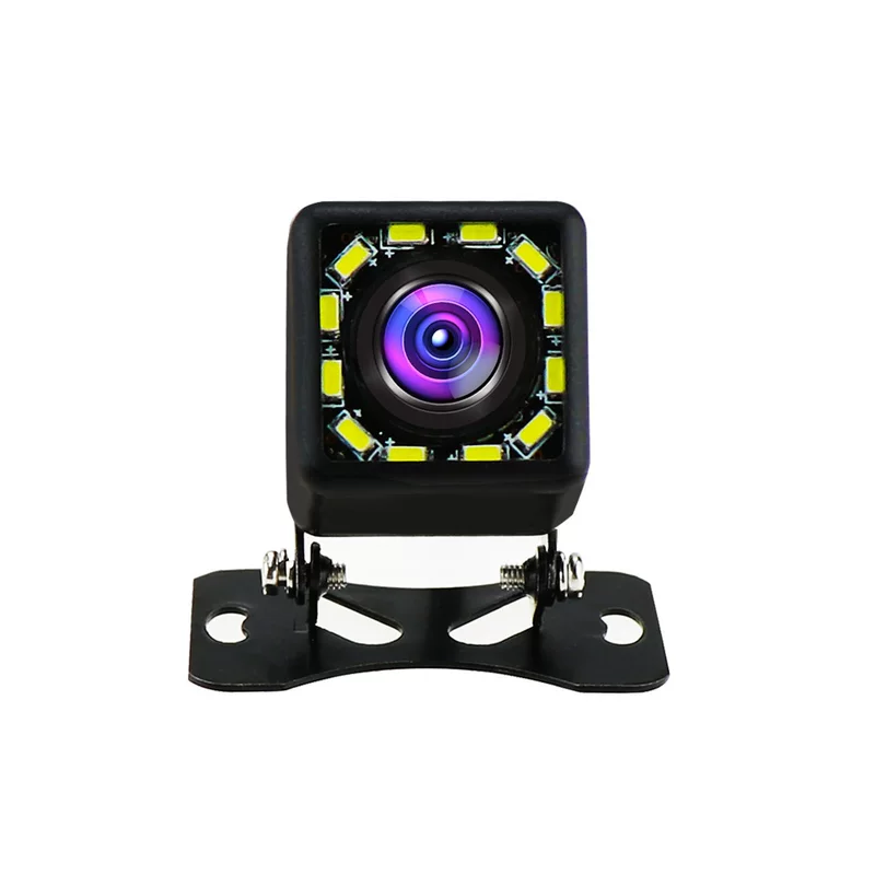 Камера с 12 светодиодами, HD камера с LED-подсветкой для ночного видения, обзор для установки в автомобиль