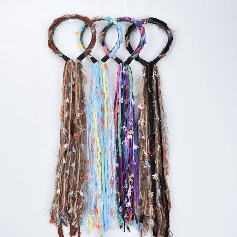 Diadema con Trenza de Cabello Sintético para Mujer