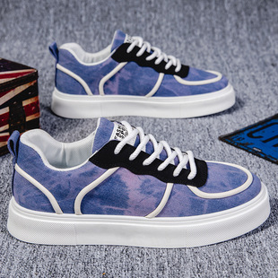 Four Seasons Cloth Inkjet Outdoor Sketching Sneakers Workwear Men's Shoes Air Force One Live Broadcast Hongxuheng 3-1 Quarter