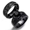 Waya cross -border jewelry black inlaid black stones leaf women's suits new model new manufacturers