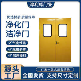 钢制净化门不锈钢净化门医院洁净双开钢质门实验室钢制门子母双开