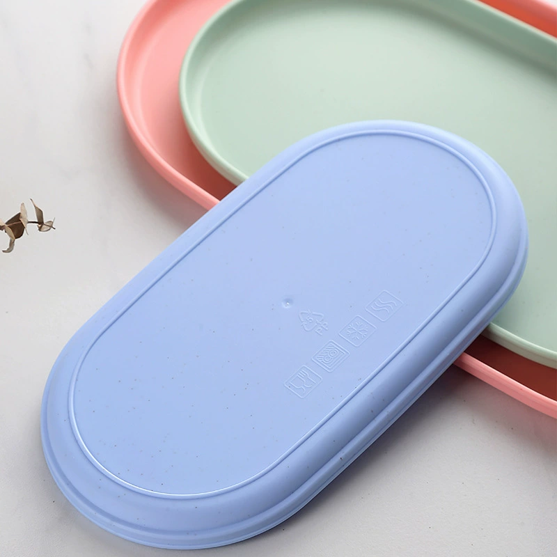 Cross-border Ins style tray oval simple snacks and snacks plastic meal tray home jewelry storage tray wholesale